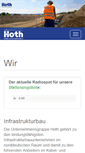 Mobile Screenshot of hoth-tiefbau.de